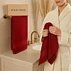Burak Tekstil 2-Pieces Towels, 100% Cotton, Hand Towel 100 * 50 cm (Barn Red, Hand Towel (100 * 50 cm))
