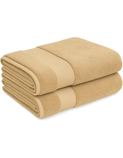 Burak Tekstil 2-Pieces Towels, 100% Cotton, Hand Towel 100 * 50 cm (Barn Red, Hand Towel (100 * 50 cm))