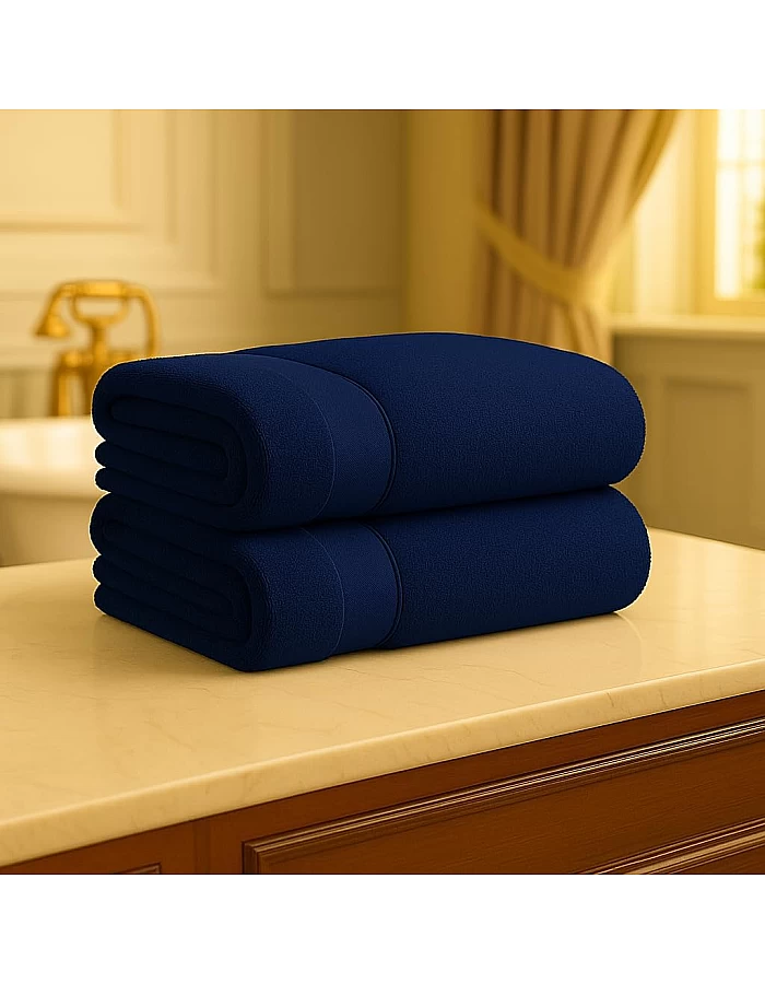 Burak Tekstil 2-Pieces Towels, 100% Cotton, Hand Towel 100 * 50 cm (Barn Red, Hand Towel (100 * 50 cm))