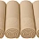 Burak Tekstil Cotton Bath Towels Set with Jacquard Leaf Border, Soft Absorbent Fade Resistant, for Bathroom Gym Hotel Spa, 4 Pack (Beige, 4 Face Towels (30x30 cm))
