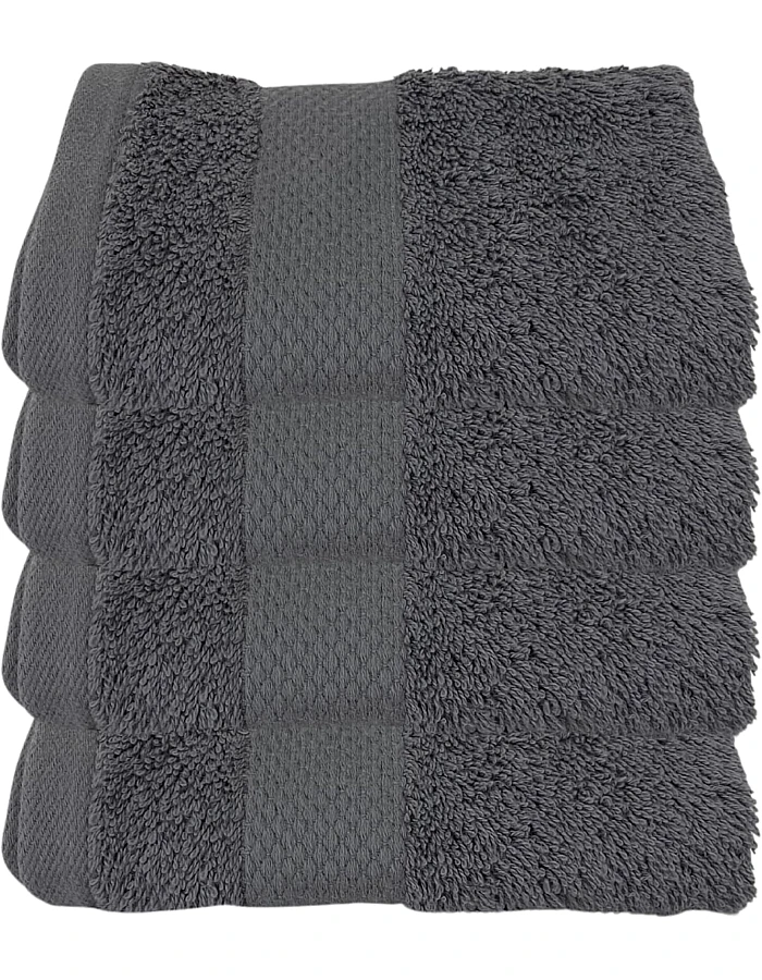 Burak Tekstil Cotton Towel Set, 4 Pieces, Bath Towel 170 x 40 cm, Hand Towel 100 x 50 cm, Face Towel 30 x 30 cm (Kashmere, 2 Bath Towels 2 Face Towels)