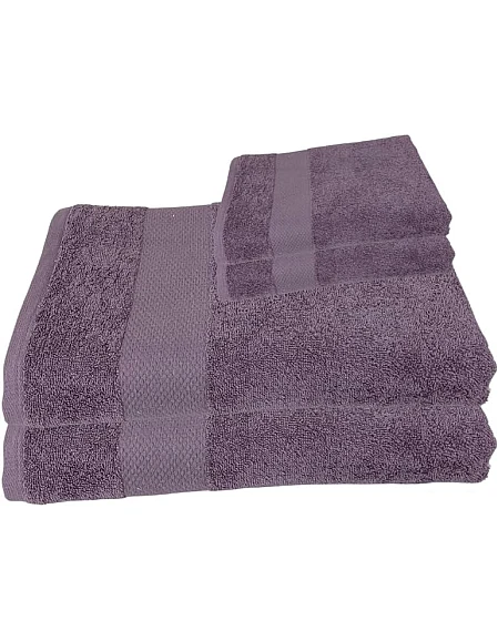 Burak Tekstil Cotton Towel Set, 4 Pieces, Bath Towel 170 x 40 cm, Hand Towel 100 x 50 cm, Face Towel 30 x 30 cm (Kashmere, 2 Bath Towels 2 Face Towels)