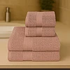 Burak Tekstil Cotton Towel Set, 4 Pieces, Ultra Soft, Highly Absorbent, 2 Bath Towel 140 x 70 cm, 2 Face Towel 30 x 30 cm (Barn Red, 2 Bath Towels 2 Face Towels)