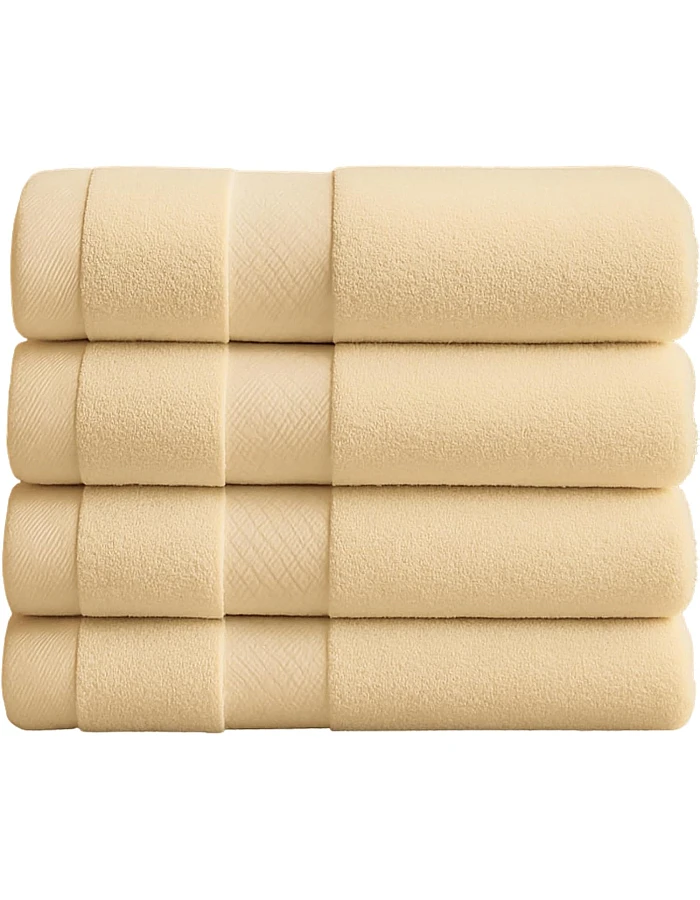 Burak Tekstil Cotton Towel Set, 4 Pieces, Ultra Soft, Highly Absorbent, 2 Bath Towel 140 x 70 cm, 2 Face Towel 30 x 30 cm (Barn Red, 2 Bath Towels 2 Face Towels)