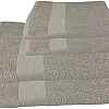 Burak Tekstil Cotton Towel Set, 4 Pieces of Face Towel 30 x 30 cm, Ultra Soft, Highly Absorbent (Gray, 4 Face Towels (30 x 30))