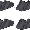 Burak Tekstil Cotton Towel Set, 4 Pieces of Face Towel 30 x 30 cm, Ultra Soft, Highly Absorbent (Gray, 4 Face Towels (30 x 30))