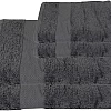 Burak Tekstil Cotton Towel Set, 4 Pieces of Face Towel 30 x 30 cm, Ultra Soft, Highly Absorbent (Gray, 4 Face Towels (30 x 30))