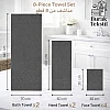 Burak Tekstil Egyptian Cotton Towel Set, 8-Piece, 2 Bath, 2 Hand, 4 Face, Ultra Soft, Highly Absorbent (Gray)