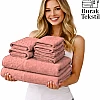 Burak Tekstil Egyptian Cotton Towel Set, 8-Piece, 2 Bath, 2 Hand, 4 Face, Ultra Soft, Highly Absorbent (Kashmere)