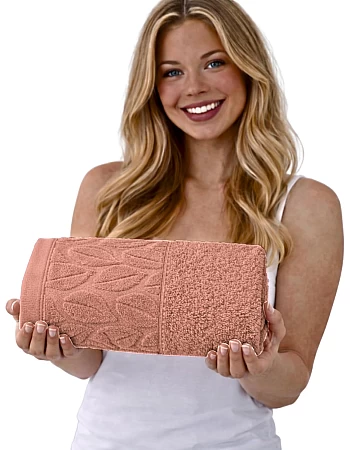 Burak Tekstil Soft Linen Luxury 1 Piece, Bath Towels (100 x 50 cm), 100% Cotton Towels (Cashmere, 100 * 50 CM)