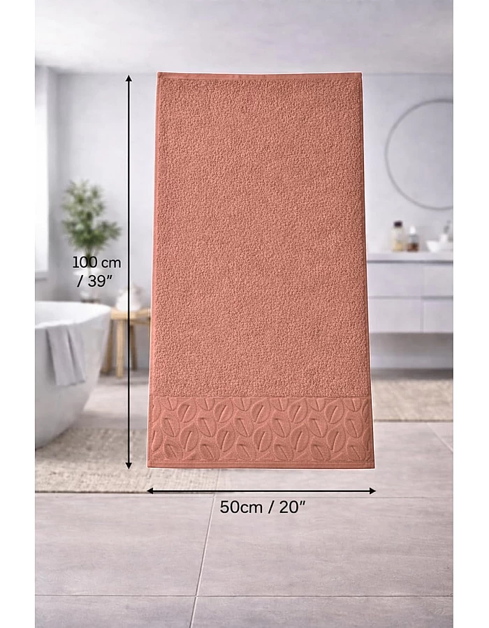 Burak Tekstil Soft Linen Luxury 1 Piece, Bath Towels (100 x 50 cm), 100% Cotton Towels (Cashmere, 100 * 50 CM)