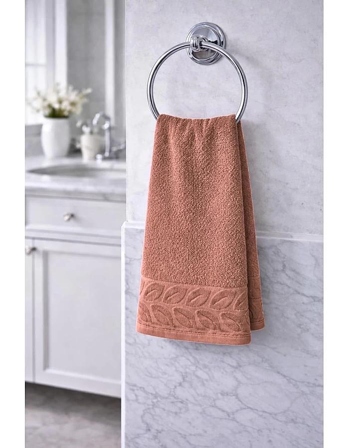 Burak Tekstil Soft Linen Luxury 1 Piece, Bath Towels (100 x 50 cm), 100% Cotton Towels (Cashmere, 100 * 50 CM)