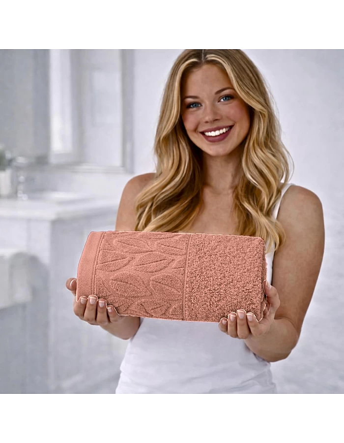 Burak Tekstil Soft Linen Luxury 1 Piece, Bath Towels (100 x 50 cm), 100% Cotton Towels (Cashmere, 100 * 50 CM)