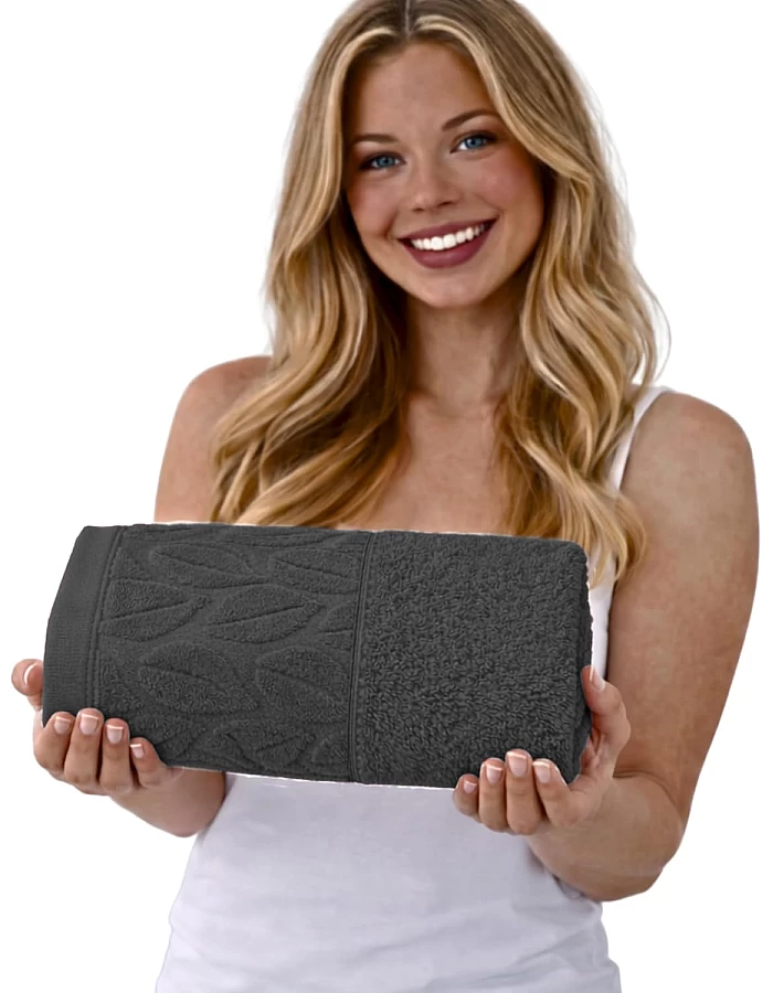 Burak Tekstil Soft Linen Luxury 1 Piece, Bath Towels (100 x 50 cm), 100% Cotton Towels (Cashmere, 100 * 50 CM)