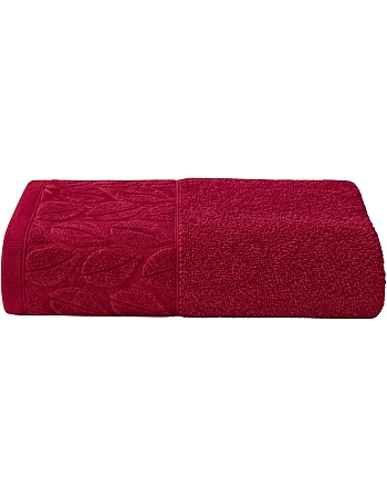Burak Tekstil Soft Linen Luxury 1 Piece, Bath Towels (140 x 70 cm), 100% Cotton Towels. (Burn Red, 140 * 70 CM)
