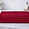 Burak Tekstil Soft Linen Luxury 1 Piece, Bath Towels (140 x 70 cm), 100% Cotton Towels. (Burn Red, 140 * 70 CM)