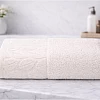 Burak Tekstil Soft Linen Luxury 1 Piece, Bath Towels (140 x 70 cm), 100% Cotton Towels. (Off-White, 140 * 70 CM)