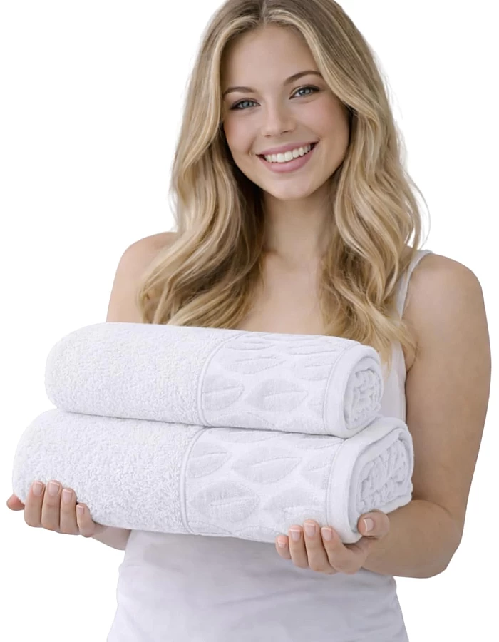 Burak Tekstil Supreme Egyptian Cotton Bath Towel Set – 2 Piece Set of 2 Large Bath Towels (140 X 70 cm), Ultra Soft, Highly Absorbent, Made in Egypt (Gray)