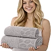 Burak Tekstil Supreme Egyptian Cotton Bath Towel Set – 2 Piece Set of 2 Large Bath Towels (140 X 70 cm), Ultra Soft, Highly Absorbent, Made in Egypt (Beige)