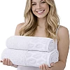 Burak Tekstil Supreme Egyptian Cotton Bath Towel Set – 2 Piece Set of 2 Large Bath Towels (140 X 70 cm), Ultra Soft, Highly Absorbent, Made in Egypt (Beige)