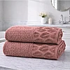 Burak Tekstil Supreme Egyptian Cotton Bath Towel Set – 2 Piece Set of 2 Large Bath Towels (140 X 70 cm), Ultra Soft, Highly Absorbent, Made in Egypt (Kashmere)
