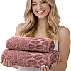 Burak Tekstil Supreme Egyptian Cotton Bath Towel Set – 2 Piece Set of 2 Large Bath Towels (140 X 70 cm), Ultra Soft, Highly Absorbent, Made in Egypt (Kashmere)