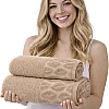 Burak Tekstil Supreme Egyptian Cotton Bath Towel Set – 2 Piece Set of 2 Large Bath Towels (140 X 70 cm), Ultra Soft, Highly Absorbent, Made in Egypt (Kashmere)