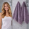 Burak Tekstil Supreme Egyptian Cotton Bath Towel Set – 2 Piece Set of 2 Large Bath Towels (140 X 70 cm), Ultra Soft, Highly Absorbent, Made in Egypt (Mauve)