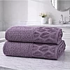 Burak Tekstil Supreme Egyptian Cotton Bath Towel Set – 2 Piece Set of 2 Large Bath Towels (140 X 70 cm), Ultra Soft, Highly Absorbent, Made in Egypt (Mauve)