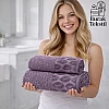 Burak Tekstil Supreme Egyptian Cotton Bath Towel Set – 2 Piece Set of 2 Large Bath Towels (140 X 70 cm), Ultra Soft, Highly Absorbent, Made in Egypt (Mauve)