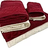 Cotton Towel Set 6-Piece, 2 Bath Towels 170x40 cm, 2 Hand Towels 100x50 cm, 2 Face Towels 30x30 cm, comfortable and highly abosrbent (Off White - Gray)