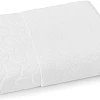 Egyptian Cotton Face Towel – 100% Pure Cotton, From Sol Suave, 1-Piece Set, Soft & Absorbent, Leaf Jacquard Border (30 * 30 CM))
