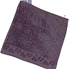 Egyptian Cotton Face Towel – 100% Pure Cotton, From Sol Suave, 1-Piece Set, Soft & Absorbent, Leaf Jacquard Border (Mauve, FaceTowel (30 * 30 CM))