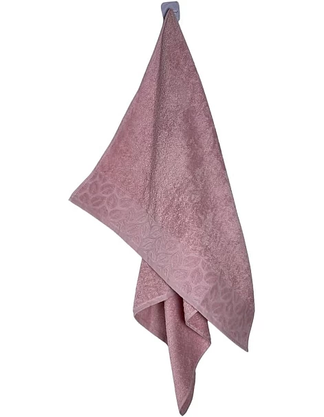 Egyptian Cotton Hand Towel from Sol Suave, 100% Cotton, Multiple Sizes and Colours, Set of 1, with leaf jacquard border (50 * 100 CM))