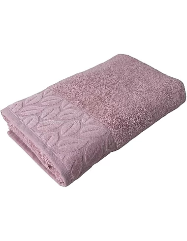 Egyptian Cotton Hand Towel from Sol Suave, 100% Cotton, Multiple Sizes and Colours, Set of 1, with leaf jacquard border (50 * 100 CM))