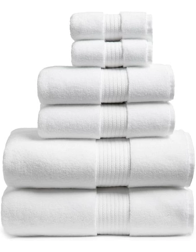 Home of Linen – Move In Bundle (8 Pieces) – 4 Face (33x33 cm), 2 Hand (50x100 cm), 2 Bath (70x140 cm) – 100% Egyptian Cotton – 600 GSM – Baby Blue