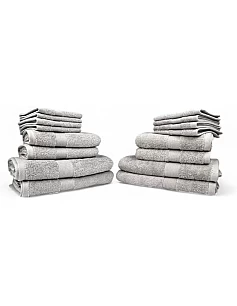 Home of Linen – Move In Bundle (8 Pieces) – 4 Face (33x33 cm), 2 Hand (50x100 cm), 2 Bath (70x140 cm) – 100% Egyptian Cotton – 600 GSM – Baby Blue