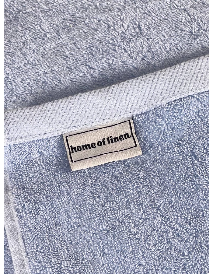 Home of Linen – Move In Bundle (8 Pieces) – 4 Face (33x33 cm), 2 Hand (50x100 cm), 2 Bath (70x140 cm) – 100% Egyptian Cotton – 600 GSM – Baby Blue