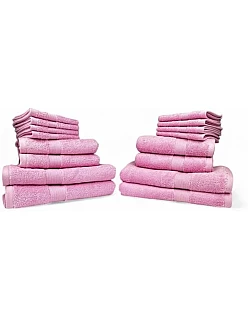 Home of Linen – Move In Bundle (8 Pieces) – 4 Face (33x33 cm), 2 Hand (50x100 cm), 2 Bath (70x140 cm) – 100% Egyptian Cotton – 600 GSM – Baby Blue