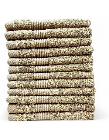 Home of Linen – Move In Bundle (8 Pieces) – 4 Face (33x33 cm), 2 Hand (50x100 cm), 2 Bath (70x140 cm) – 100% Egyptian Cotton – 600 GSM – Baby Blue