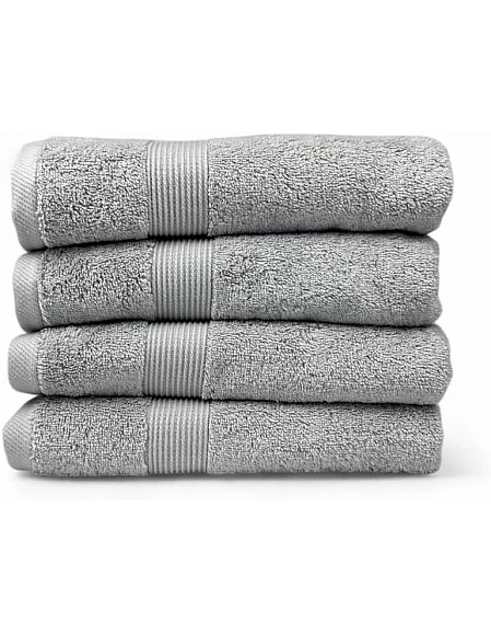 Home of Linen – Move In Bundle (8 Pieces) – 4 Face (33x33 cm), 2 Hand (50x100 cm), 2 Bath (70x140 cm) – 100% Egyptian Cotton – 600 GSM – Baby Blue