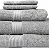 Home of Linen – Move In Bundle (8 Pieces) – 4 Face (33x33 cm), 2 Hand (50x100 cm), 2 Bath (70x140 cm) – 100% Egyptian Cotton – 600 GSM – Baby Blue