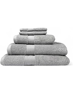 Home of Linen – Move In Bundle (8 Pieces) – 4 Face (33x33 cm), 2 Hand (50x100 cm), 2 Bath (70x140 cm) – 100% Egyptian Cotton – 600 GSM – Baby Blue