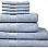 Home of Linen – Move In Bundle (8 Pieces) – 4 Face (33x33 cm), 2 Hand (50x100 cm), 2 Bath (70x140 cm) – 100% Egyptian Cotton – 600 GSM – Baby Blue