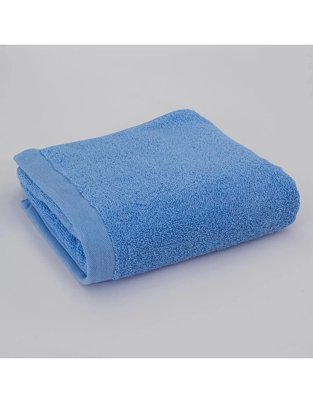 MODA HOME Hotel Bath Towels, 140 X 70 Cm, One Piece, Wide Edges, 100% Egyptian Cotton, 600 Grams Baby Blue