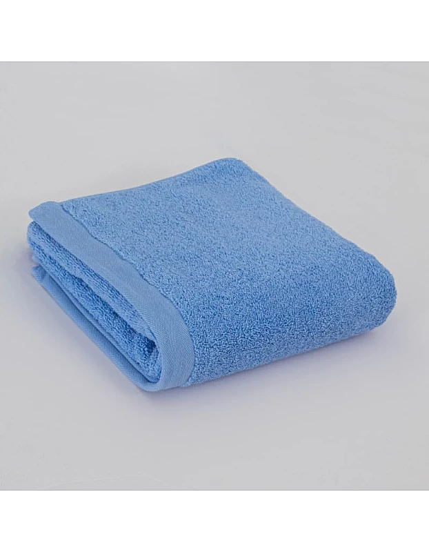 MODA HOME Hotel Bath Towels, 140 X 70 Cm, One Piece, Wide Edges, 100% Egyptian Cotton, 600 Grams Baby Blue