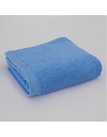 MODA HOME Hotel Bath Towels, 140 X 70 Cm, One Piece, Wide Edges, 100% Egyptian Cotton, 600 Grams Baby Blue