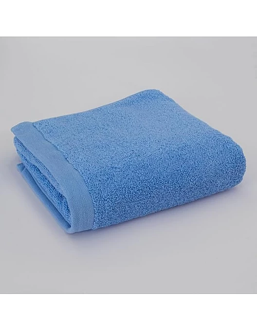 MODA HOME Hotel Bath Towels, 140 X 70 Cm, One Piece, Wide Edges, 100% Egyptian Cotton, 600 Grams Baby Blue