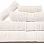 Premium Quality Cotton Bath Towel Set, Pack of 5 Pieces (Different Sizes), Ribbed Design Ultra Soft and Highly Absorbent Towels, Ideal for Hotel, Spa and Everyday Bathroom Use (Off White)