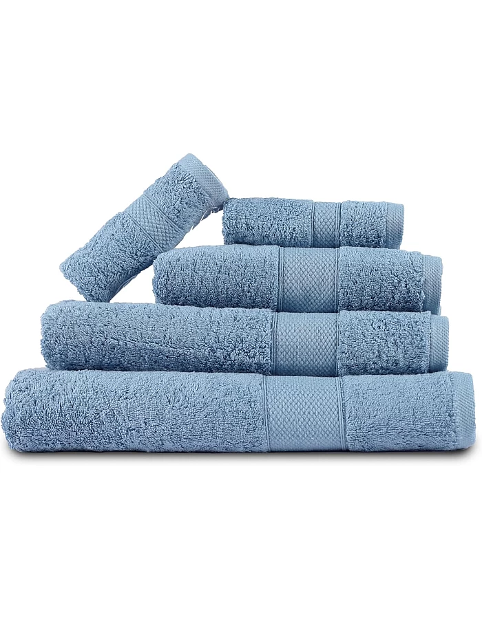 Premium Quality Cotton Bath Towel Set, Pack of 5 Pieces (Different Sizes), Ribbed Design Ultra Soft and Highly Absorbent Towels, Ideal for Hotel, Spa and Everyday Bathroom Use (Off White)